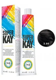 Фарба для волосся темно коричневий інтенсивний Hair Color Cream №3.00 за ціною 294₴  у категорії Засоби для фарбування волосся Серiя Super Kay