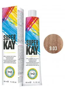 Фарба для волосся дуже світлий натуральний русявий теплий Hair Color Cream №9.03 за ціною 294₴  у категорії Фарба для волосся Серiя Super Kay