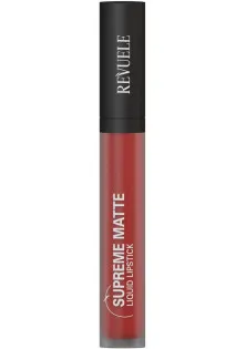 Жидкая матовая помада тон 03 Supreme Matte Liquid Lipstick по цене 128₴  в категории Декоративная косметика Бренд Revuele