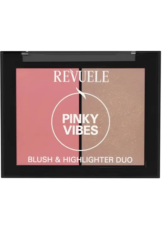 Дуо-палітра рум`ян та хайлайтера Pinky Vibes Blush & Highlighter Duo - фото 1