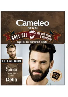 Купить Delia Крем-краска для волос, бороды и усов Cream-Dye For Men №3.0 Dark Brown выгодная цена