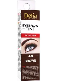 Купить Delia Краска для бровей хна в порошке Henna For Eyebrows №4.0 Brown выгодная цена