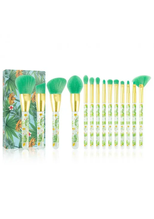 Набір пензлів для макіяжу Makeup Brushes Set Р1407 Tropical - фото 1