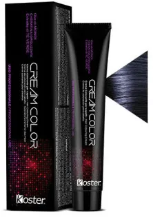 Крем-фарба для волосся Cream Color №1.10 Blue Black за ціною 335₴  у категорії Косметика для волосся Бренд Koster