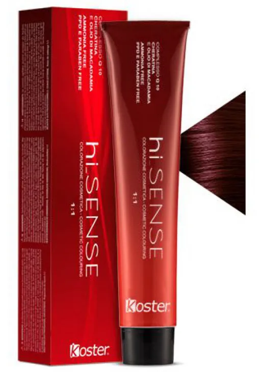 Koster Безаміачна крем-фарба Permanent Hair Colour №5.66 Light Intense Red Brown - фото 1