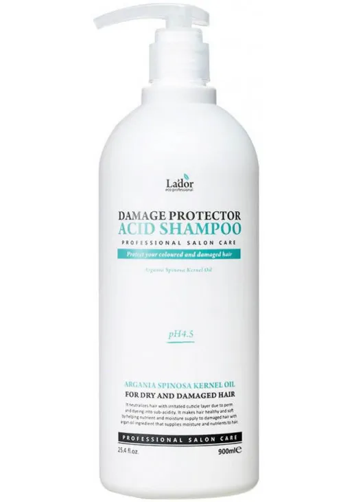 La'dor Безлужний шампунь для пошкодженого волосся Damage Protector Acid Shampoo - фото 1