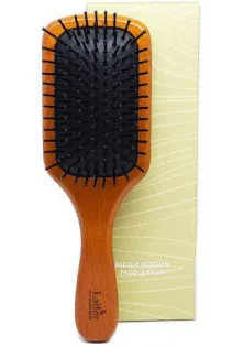 Професійний дерев'яний гребінець для волосся Middle Wooden Paddle Brush в Україні