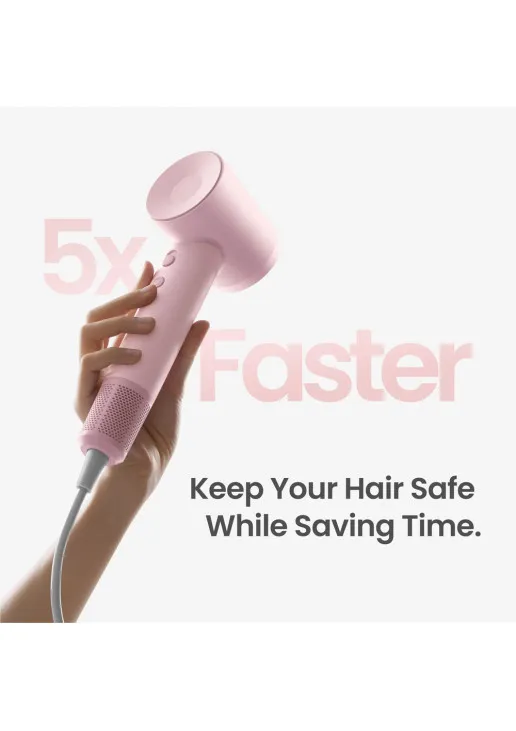 Фен для волосся з іонізацією Hair Dryer Swift SE Pink - фото 5
