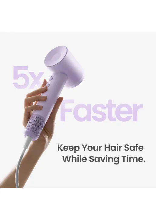 Фен для волосся з іонізацією Hair Dryer Swift SE Purple - фото 2