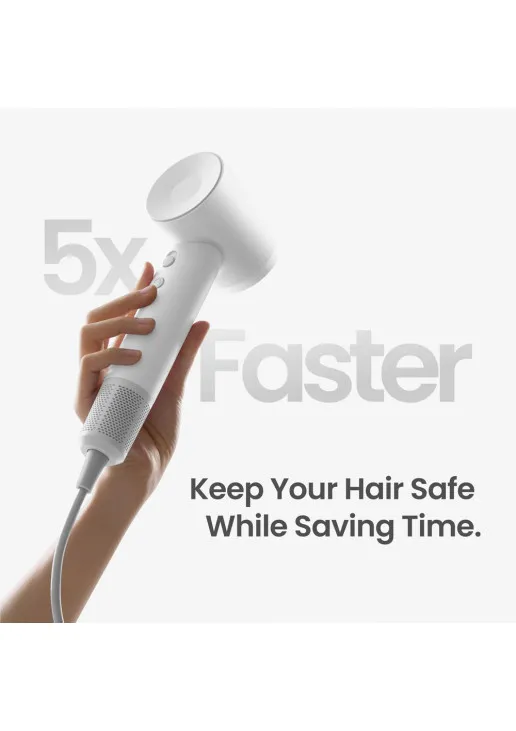 Фен для волосся з іонізацією Hair Dryer Swift SE White - фото 2