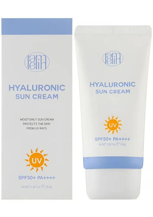 Зволожувальний сонцезахисний крем з гіалуроновою кислотою Hyaluronic Sun Cream SPF 50+ PA++++ - фото 2