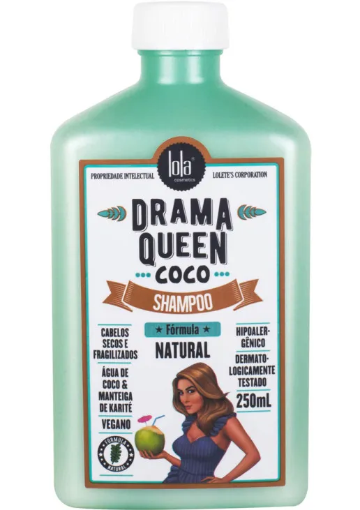 Поживний шампунь для сухого та ламкого волосся Drama Queen Coco Shampoo - фото 1