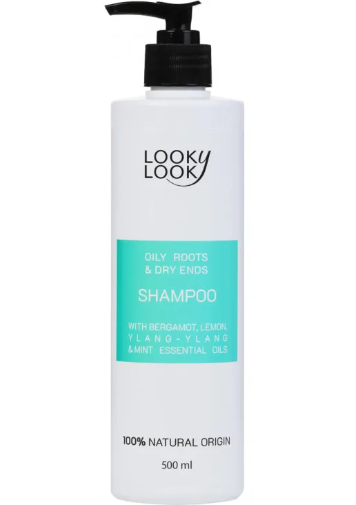 Шампунь для жирної шкіри голови та сухих кінчиків Shampoo With Bergamot, Lemon, Ylang-Ylang & Mint Essential Oils - фото 2