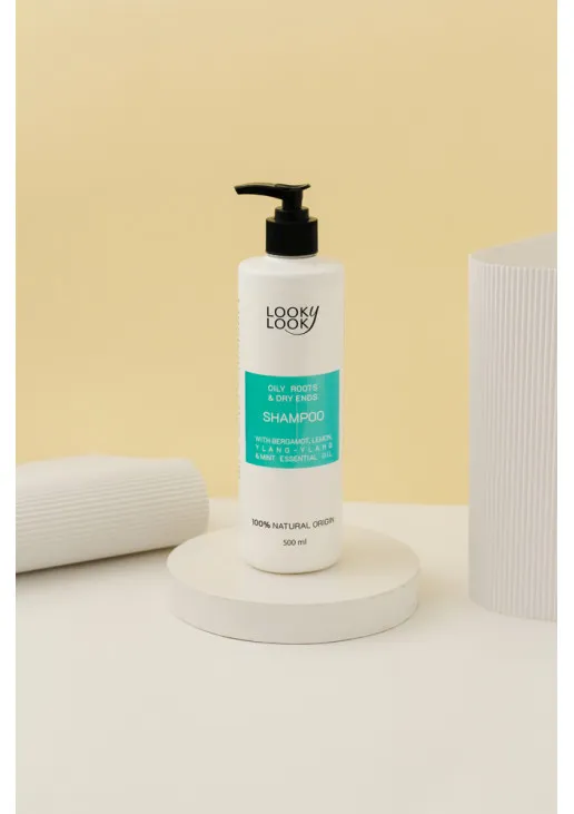 Шампунь для жирної шкіри голови та сухих кінчиків Shampoo With Bergamot, Lemon, Ylang-Ylang & Mint Essential Oils - фото 3