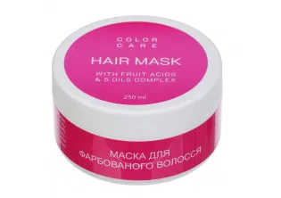 Маска для захисту кольору натурального та фарбованого волосся Hair Mask With Fruit Acids & 5 Oils Complex за ціною 415₴  у категорії Переглянуті товари