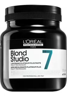 Паста для освітлення волосся до 7 рівнів з аміаком Blond Studio 7 Platinium Plus Paste за ціною 1615₴  у категорії Засоби для освітлення волосся Тип Паста для освітлення волосся