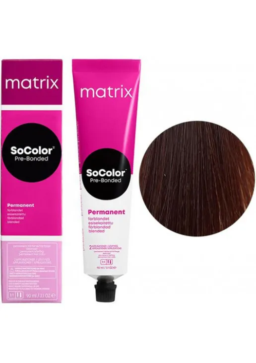 Стійка крем-фарба для волосся SoColor Pre-Bonded Permanent 6N - фото 1