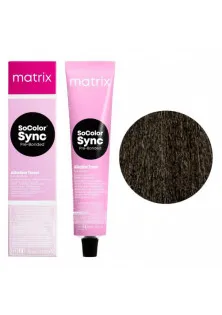 Тонер на лужній основі без аміаку SoColor Sync Pre-Bonded Alkaline Toner 4A за ціною 412₴  у категорії Косметика для волосся Бренд Matrix