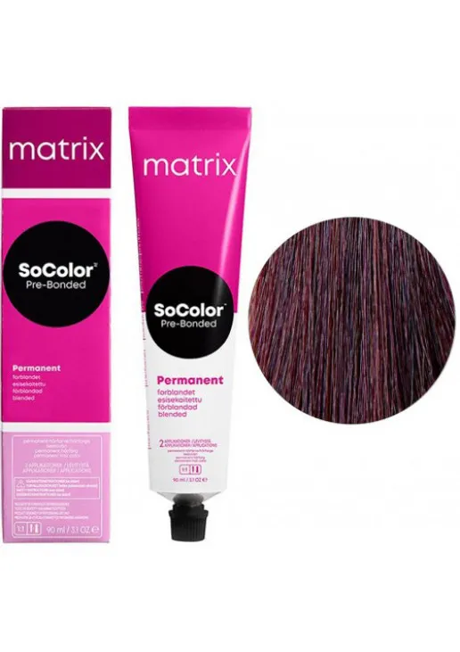 Стійка крем-фарба для волосся SoColor Pre-Bonded Permanent 5BV - фото 1