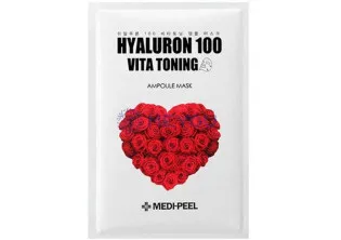 Маска з трояндою та вітамінами для обличчя Hyaluron 100 Vita Toning Mask за ціною 78₴  у категорії Переглянуті товари