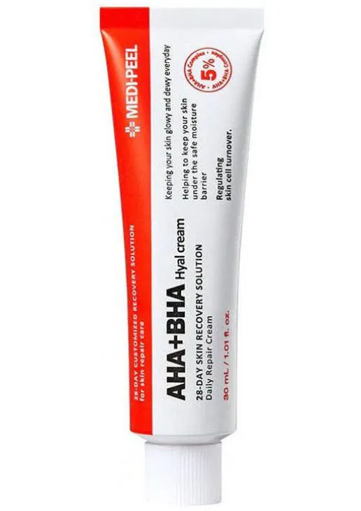 Medi-Peel Крем для обличчя з кислотами AHA BHA 28 Days Hyal Cream - фото 1