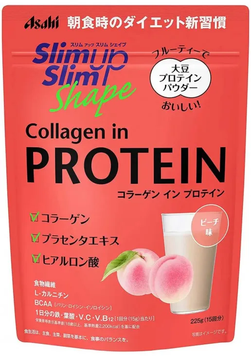 Протеїновий напій із колагеном персик Slim Up Shape Collagen In Protein - фото 1