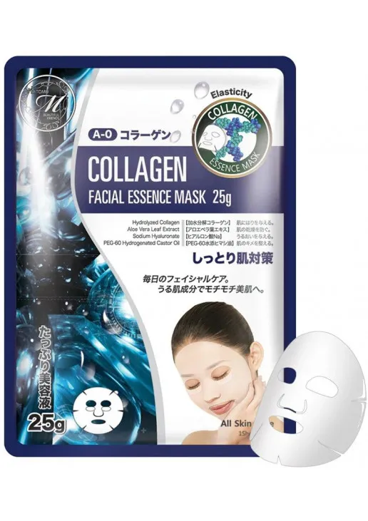 Mitomo  512 тканинна маска з колагеном - фото 1