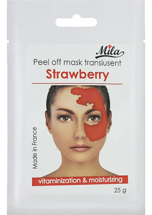 Маска альгінатна напівпрозора порошкова Полуниця Peel Off Mask Strawberry - фото 1