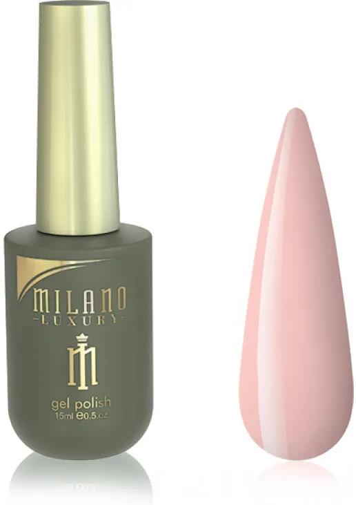 Гель-лак для нігтів абрикосова ілюзія Milano Luxury №004, 15 ml - фото 1