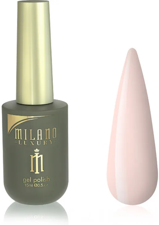 Гель-лак для нігтів персиковий крайола Milano Luxury №005, 15 ml - фото 1