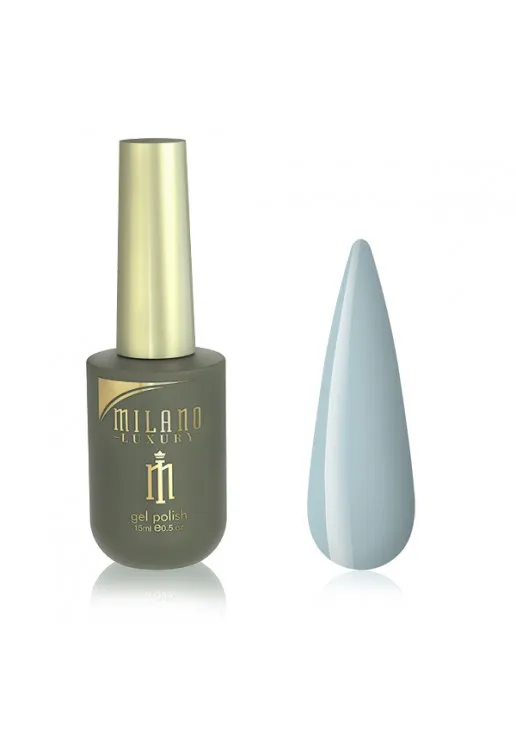 Гель-лак для нігтів блакитний дим Milano Luxury №035, 15 ml - фото 1