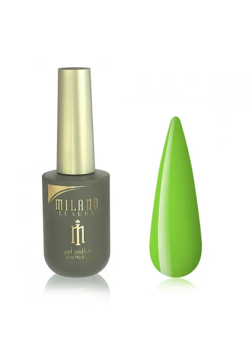 Гель-лак для ногтей зелено-лаймовый Milano Luxury №057, 15 ml - фото 1