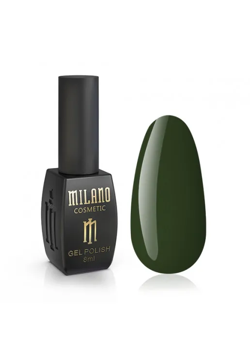 Гель-лак для нігтів кленовий зелений Milano №073, 8 ml - фото 1