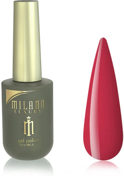 Гель-лак для нігтів горобиновий Milano Luxury №078, 15 ml - фото 1