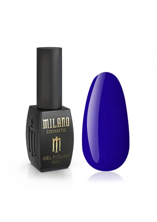 Гель-лак для нігтів насичений пурпурово-синій Milano №095, 8 ml - фото 1