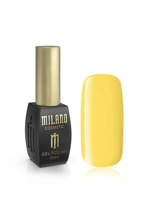 Гель-лак для нігтів сигнальний жовтий Milano №116, 10 ml - фото 1