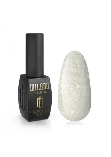 Гель-лак для ногтей серебряный песок Milano №124, 8 ml в Украине