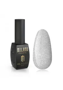 Гель-лак для нігтів шиммер срібло Milano №130, 8 ml в Україні