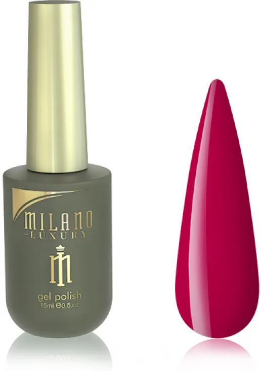 Гель-лак для нігтів бургундське вино Milano Luxury №135, 15 ml - фото 1