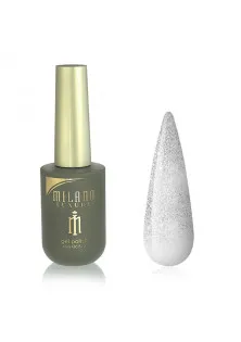 Купити Milano Cosmetic Гель-лак для нігтів срібний пісок Milano Luxury №144, 15 ml вигідна ціна