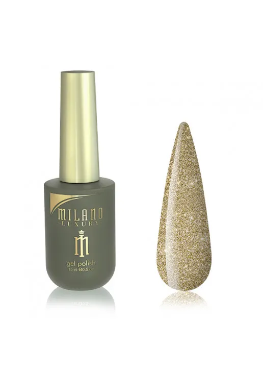 Гель-лак для нігтів дивне золото Milano Luxury №178, 15 ml - фото 1