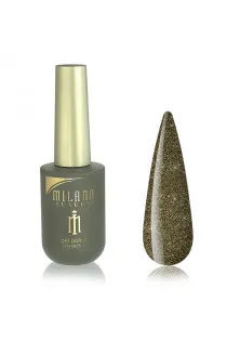 Купити Milano Cosmetic Гель-лак для нігтів чорне срібло Milano Luxury №179, 15 ml вигідна ціна
