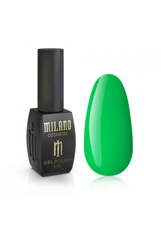 Гель-лак для нігтів зелений спалах Milano №217, 8 ml - фото 1