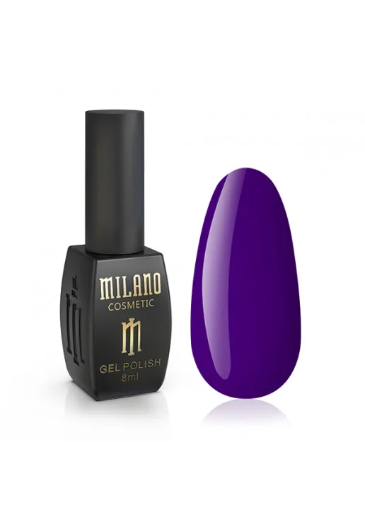 Гель-лак для нігтів насичений фіолетовий Milano №235, 8 ml - фото 1