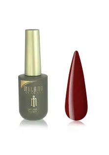 Гель-лак для нігтів коричнево-червоний Milano Luxury №266, 15 ml