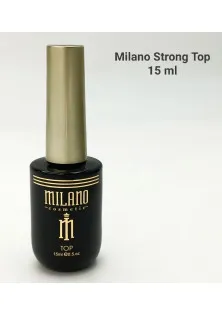 Топ для гель-лаку прозорий із шиммером Strong top Milano, 15 ml за ціною 195₴  у категорії Топи для гель-лаку