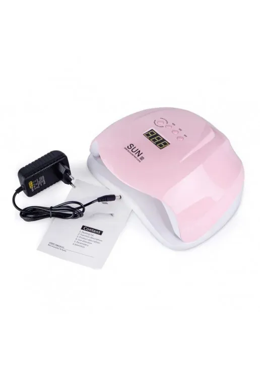 Лампа для манікюру та педикюру LED+UV Nail Lamp X Pastel Pink - фото 4
