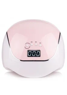 Лампа для манікюру та педикюру LED+UV Nail Lamp BQ-V5 Macaroon Pink за ціною 478₴  у категорії Топ для гель-лаку прозорий із шиммером матовий Top Quail Egg Matte №1, 10 ml