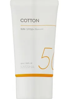 Купить Missha Солнцезащитный крем Block Cotton Sun SPF 50+ PA++++ выгодная цена