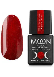 Світловідбивний гель-лак Moon Red Flashing Disсo Gell №FD06 за ціною 140₴  у категорії Гель-лаки для нігтів Бренд Moon